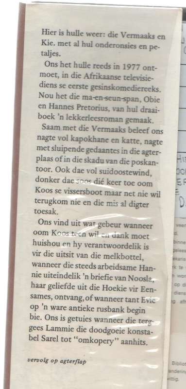 NET 'N BIETJIE LIEFDE - OBIE EN HANNES PRETORIUS (TV REEKS , 1 STE UITGAWE 1981)