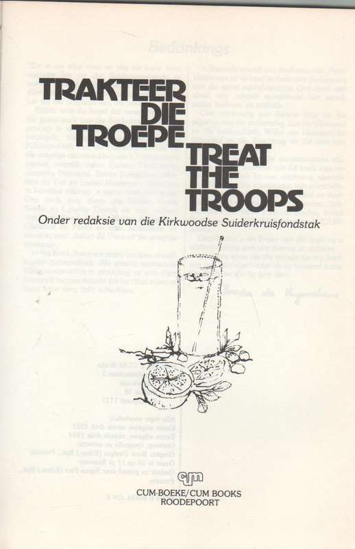 TRAKTEER DIE TROEPE /  TREAT THE TROOPS - KIRKWOODSE SUIDERKRUISFONDSTAK (1984)
