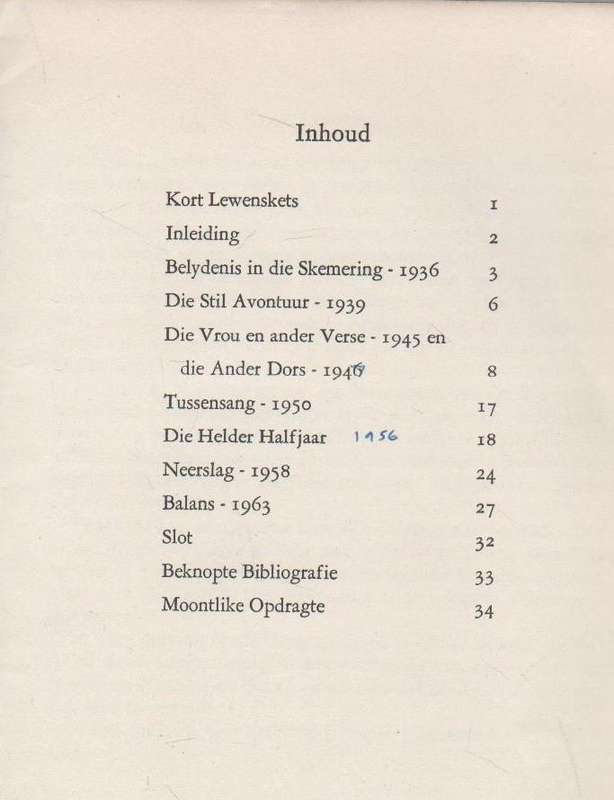 MONOGRAFIEE UIT DIE AFRIKAANSE LETTERKUNDE NOMMER 5 ELIZABETH EYBERS - P DU P GROBLER (OUD)