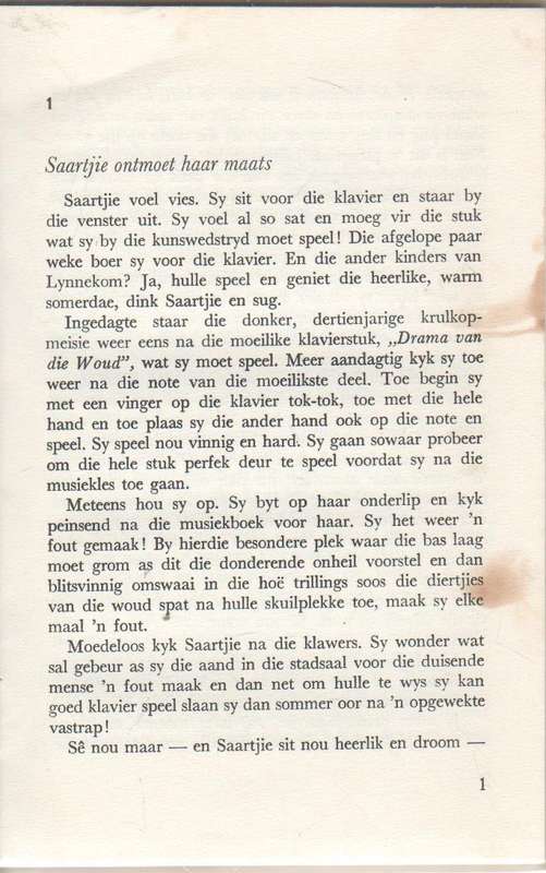 SAARTJIE SE DONKIE, NR 4  - BETTIE NAUDE (1970)