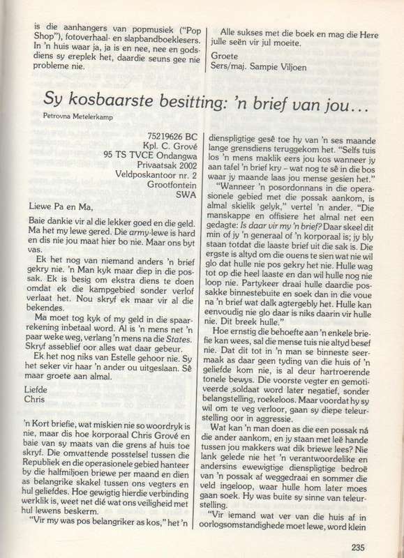 TRAKTEER DIE TROEPE /  TREAT THE TROOPS - KIRKWOODSE SUIDERKRUISFONDSTAK (1984)