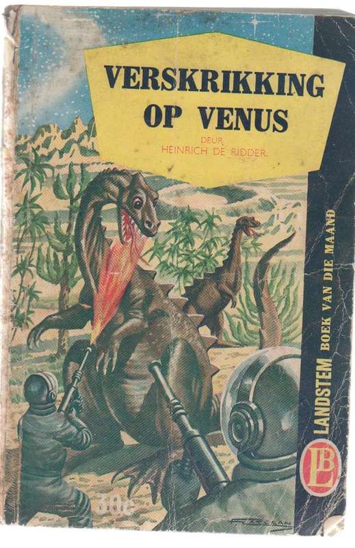 VERSKRIKKING OP VENUS - HEINRICH DE RIDDER (KAFEEBOEKIE OUD) LANDSTEM BOEK VAN DIE MAAND