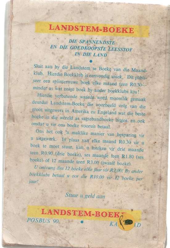VERSKRIKKING OP VENUS - HEINRICH DE RIDDER (KAFEEBOEKIE OUD) LANDSTEM BOEK VAN DIE MAAND