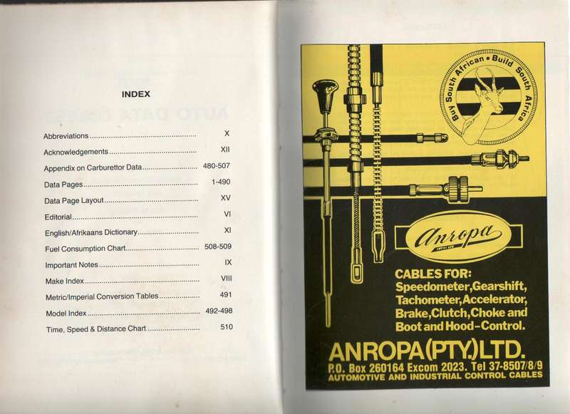 AUTO DATA DIGEST 1982/83 - BILL CALCUTT, OSCAR PERUCH AND PAUL BARTER (8TH EDITION 1982)