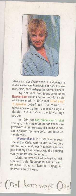 GRIET KOM WEER - MARITA VAN DER VYVER (1 STE UITGAWE 2001)