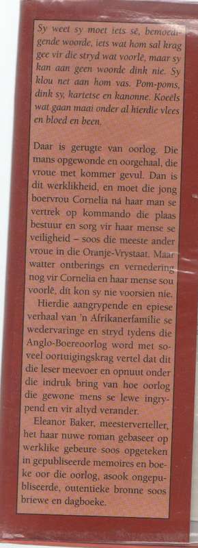 GROOT DUIWELS DOOD - ELEANOR BAKER (1 STE UITGAWE 1988)