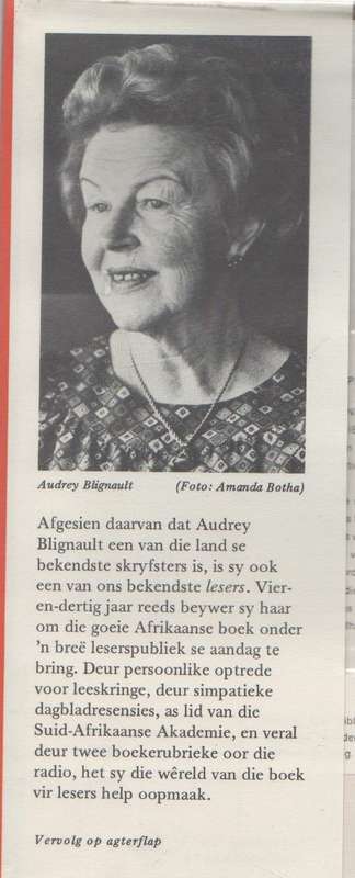 VAN LESER TOT LESER , 'N GESPREK MET LEESKRINGE - AUDREY BLIGNAUT (1 STE UITGAWE 1980)