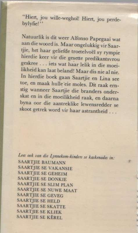 SAARTJIE SE PAPEGAAI - BETTIE NAUDE (2 DE UITGAWE 1982)
