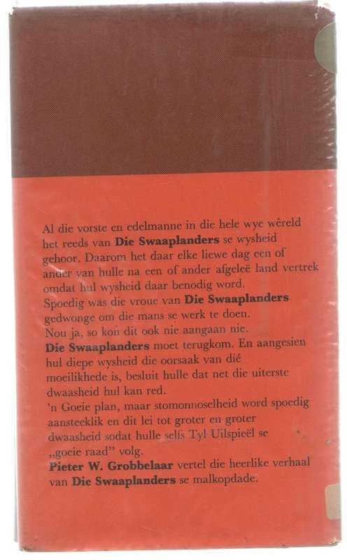 DIE MENSE IS BANG VIR ALSANDER - PIETER W GROBBELAAR (1969)