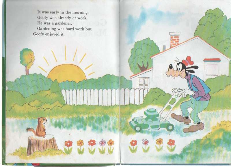 GOOFY THE GARDENER MAKES UP HIS MIND - WALT DISNEY (1980)