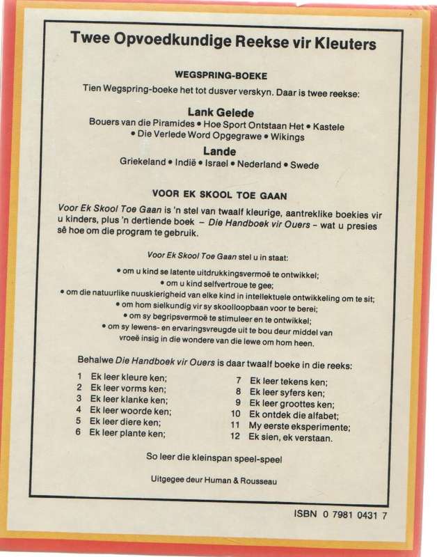 DIE VERLEDE WORD OPGEGRAWE - SANDIE ORAM (WEGSPRING LANK GELEDE BOEKE - 1972)
