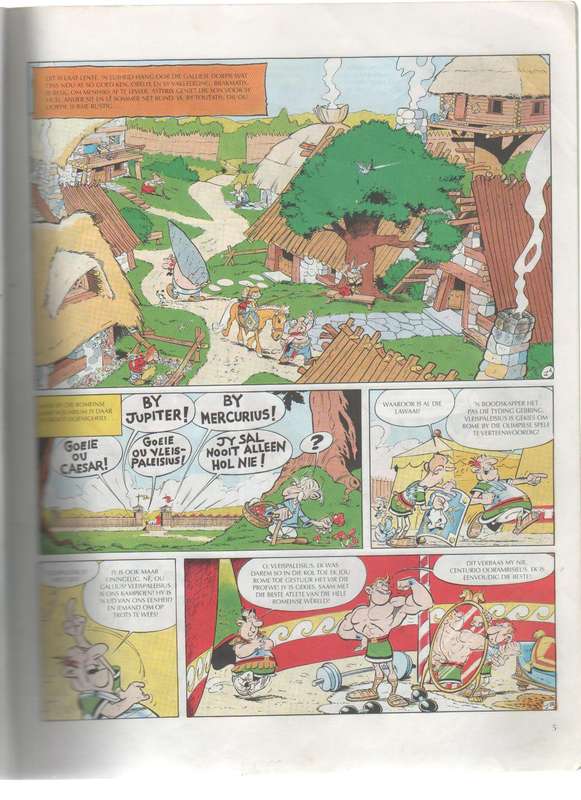 ASTERIX EN DIE OLIMPIESE SPELE - GOSCINNY AND UDERZO (1 STE AFRIKAANSE UITGAWE 1997)