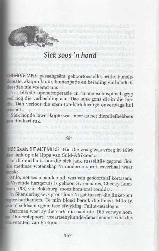 'N VRIEND VIR ALTYD HONDERDE HONDESTORIES - HENNIE VAN DEVENTER (1 STE UITGAWE 2000)