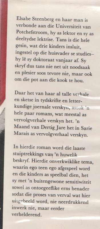 'N MAAND VAN DERTIG JARE - ELSABE STEENBERG