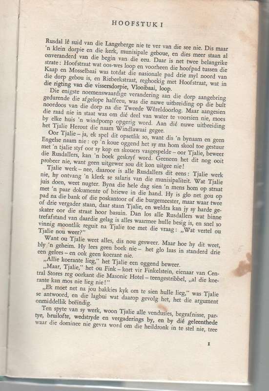 ONRUS OP RUSDAL - KARL KIELBLOCK (2 DE DRUK 1965)