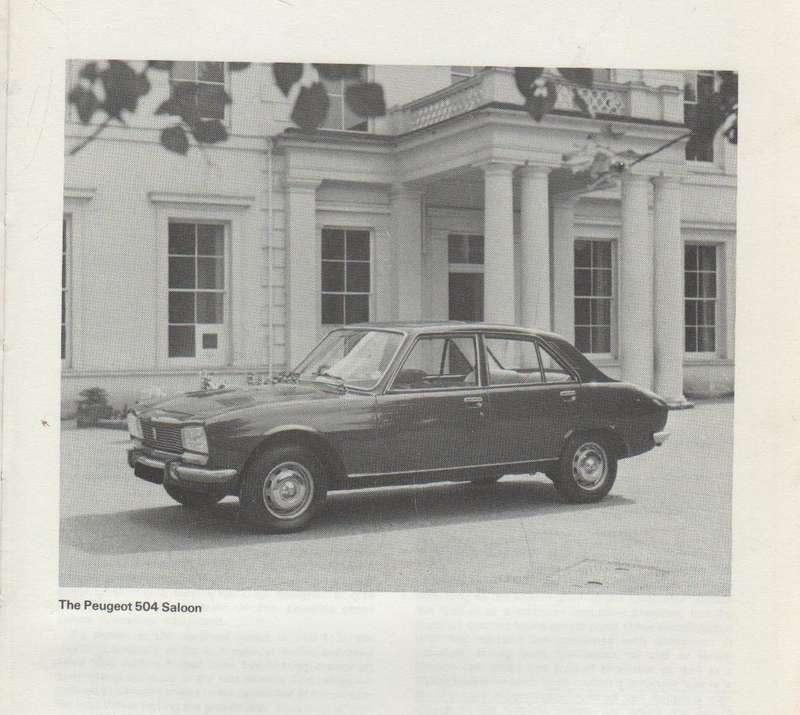 AUTO BOOKS PEUGEOT 504 SL, GL, L FI 1796cc, 1971cc (1968 - 79) OWNERS WORKSHOP MANUAL  OWM783 (1979)