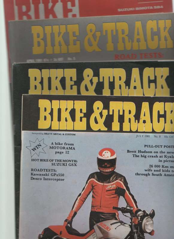 FOUR BIKE & TRACK MAGAZINES (1981)