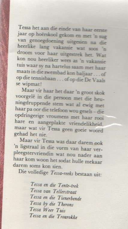 TESSA WEER TUIS - ELIZABETH STANDER (3 DE DRUK 1979)