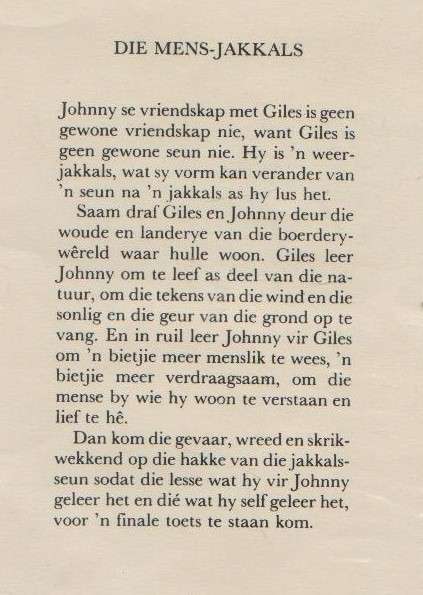 DIE MENS-JAKKALS - ELIZABETH COATSWORTH (1979)