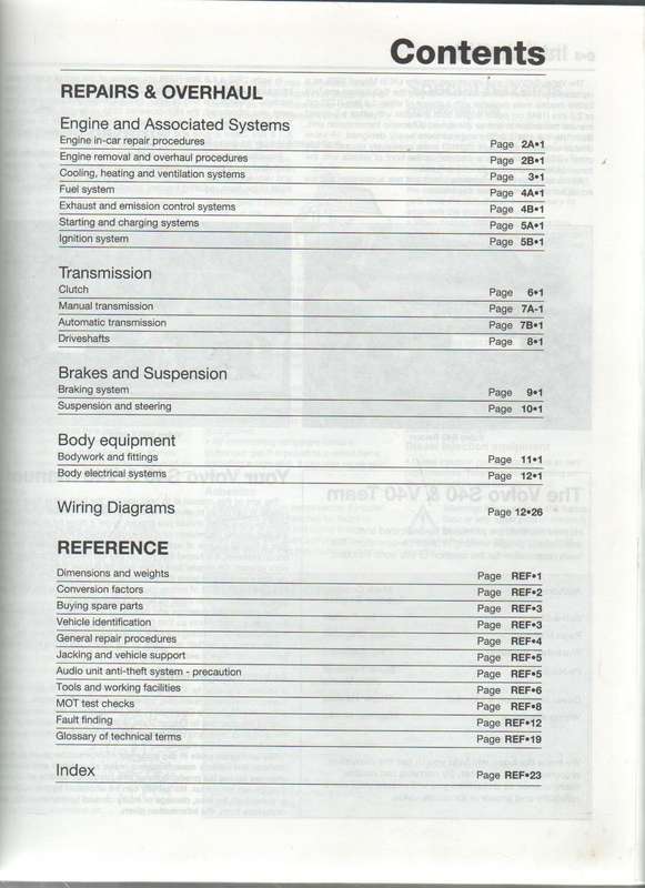 VOLVO S40 &V40 1996 TO 1999(N TO V REGISTRATION ) PETROL. HAYNES SERVICE AND REPAIR MANUAL (1999)