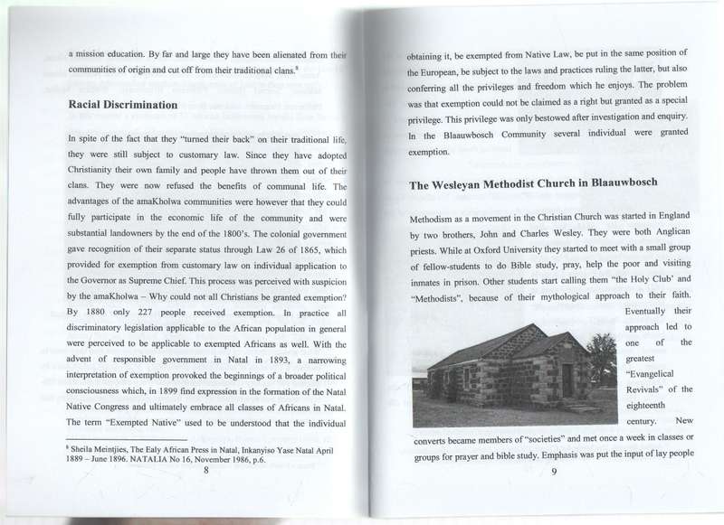 CHIEF ALBERT LUTHULI AND THE AMAKHOLWA COMMUNITY OF BLAAUWBOSCH - LOUIS J EKSTEEN 2012 NEWCASTLE