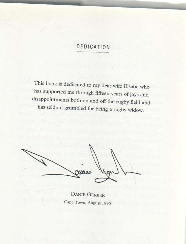 DANIE GERBER MAESTRO OF THE MIDFIELD  - CHRIS SCHOEMAN (1 ST PUBLISHED 1995)