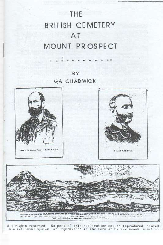 THE BRITISH CEMETERY AT MOUNT PROSPECT - G A CHADWICK