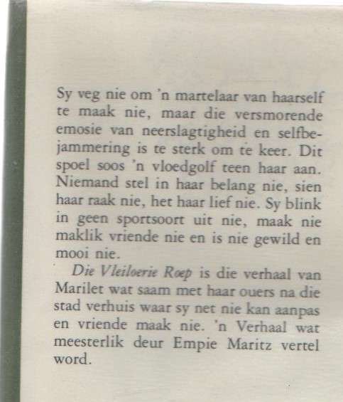 AS DIE VLEILOERIE ROEP - EMPIE MARITZ (1 STE UITGAWE 1980)