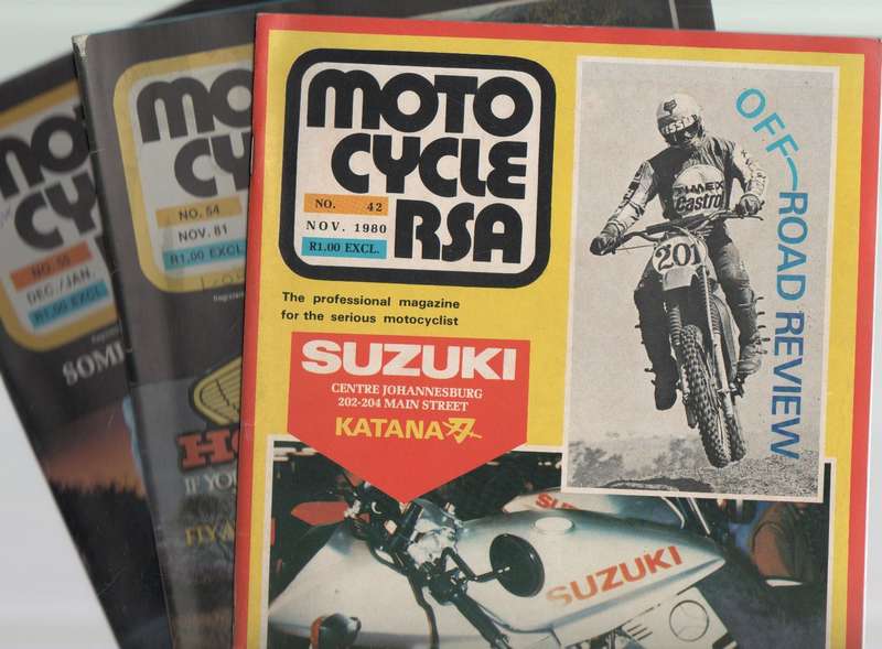 THREE MOTOCYCLE RSA MAGAZINES - 1980  / 1981