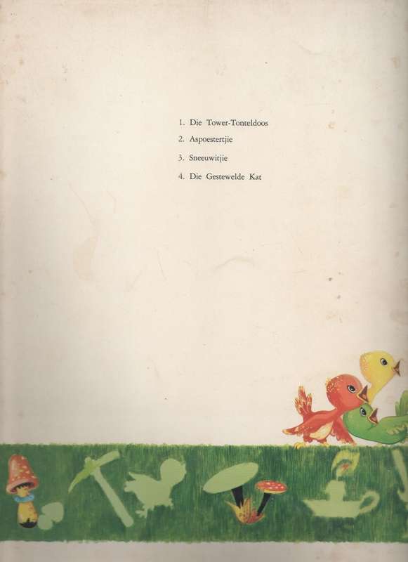 DRIE VERSAMELAARS KINDERBOEKE: DORINGROSIE, SNEEUWITJIE EN ASPOESTERTJIE (1968)