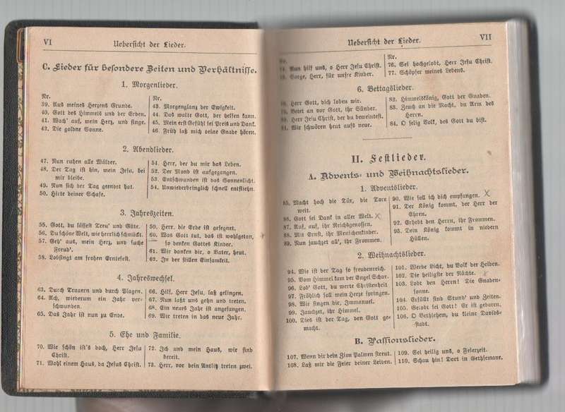 GOT MIT DIR , GESANBUCH EVANGELIFH REFORMIERTE KIRCHE 1923 (GERMAN ANTIGUE SONG BOOK)