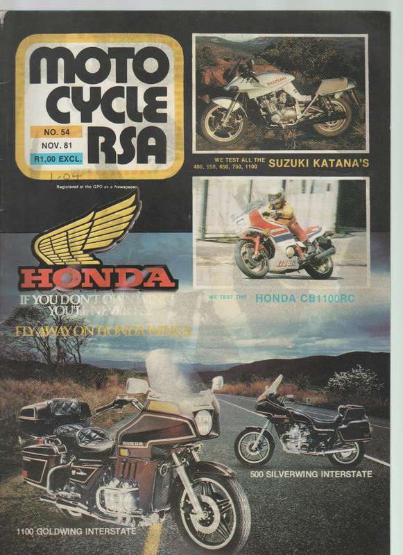 THREE MOTOCYCLE RSA MAGAZINES - 1980  / 1981