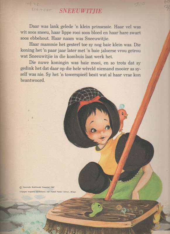 DRIE VERSAMELAARS KINDERBOEKE: DORINGROSIE, SNEEUWITJIE EN ASPOESTERTJIE (1968)