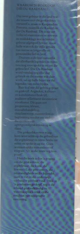 MURE WAT PRAAT, DIE VERHAAL VAN DIE OU RAADSAAL  - ALBRECHT HOLM EN DIEDRE VILJOEN (1 STE UITG 1993)