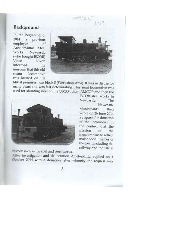 THE O-6-OT RAILWAY ENGINE AT FORT AMIEL MUSEUM - 2018