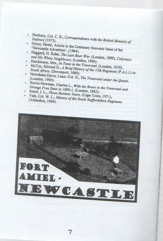 FORT AMIEL - H W KINSEY, SOUTH AFRICAN MILITARY HISTORY JOURNAL (DEC 1974, VOL 3 NO 2)