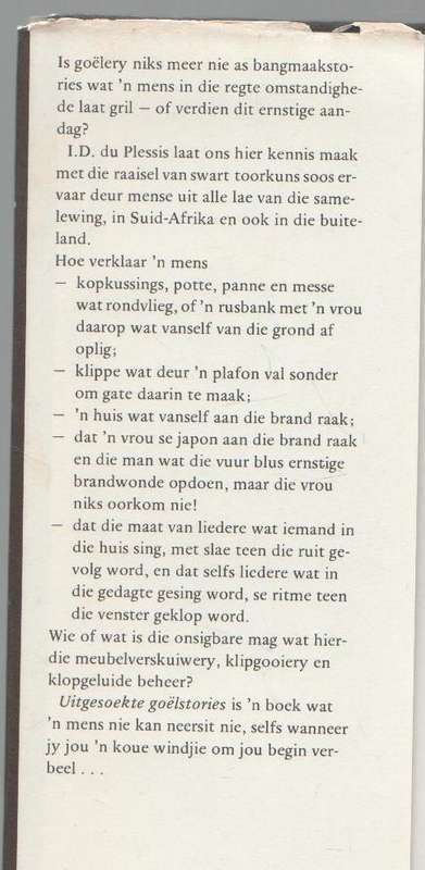 UITGESOEKTE GOELSTORIES - I D DU PLESSIS (1 STE UITGAWE 1980)