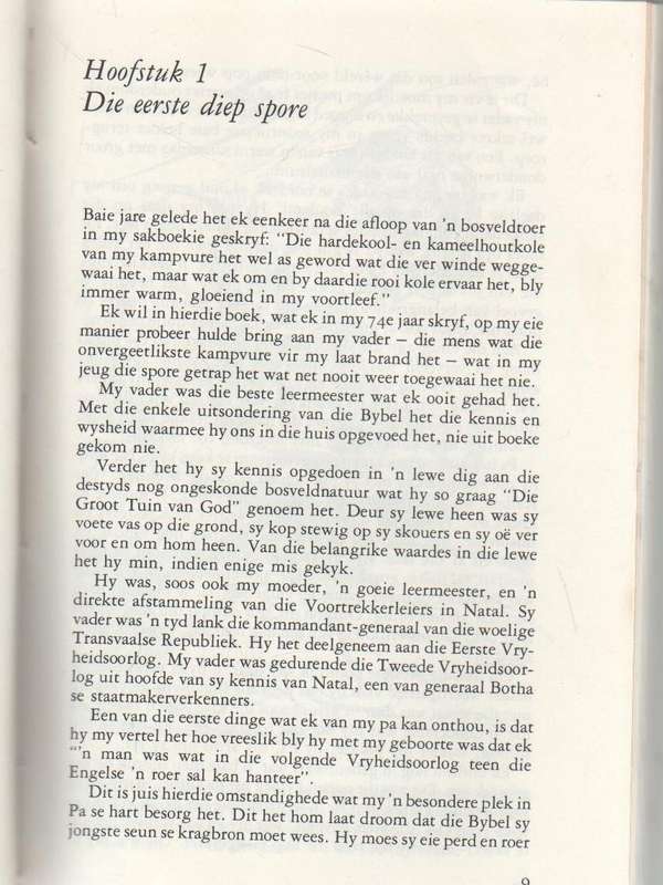 SPORE WAT NIE TOEWAAI NIE - P J SCHOEMAN (1 STE UITGAWE 1979)