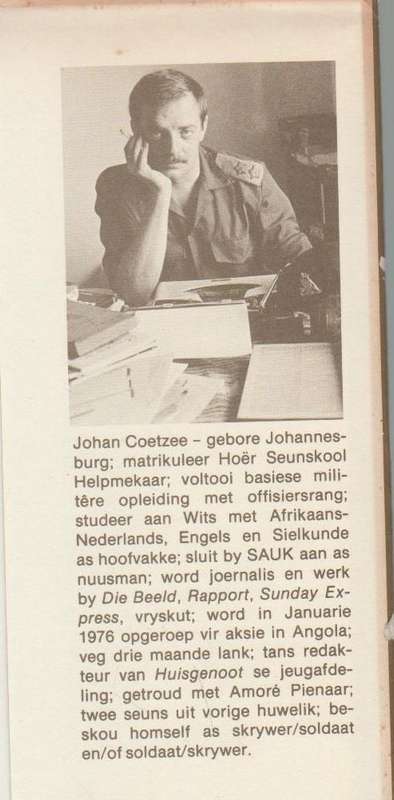 VERBY DIE WIT BRUG - JOHAN COETZEE ( KORTVERHALE OOR DIE GRENS - 1982)