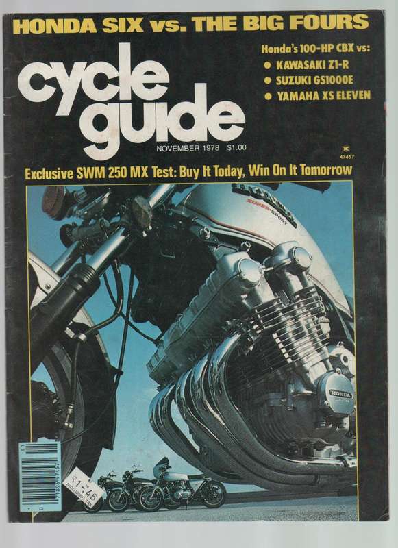 THREE CYCLE GUIDE MAGAZINES 1978 - 1981