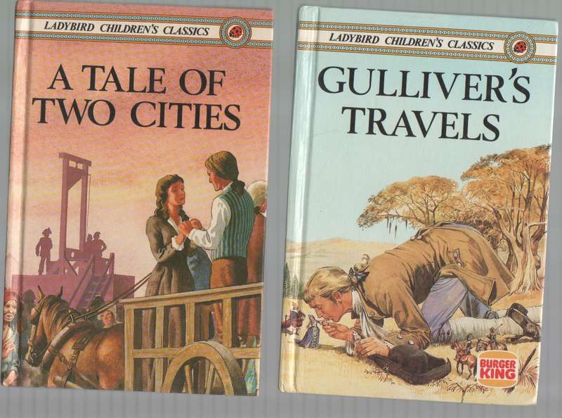 TWO LADYBIRD CHILDREN'S CLASSICS: A TALE OF TWO CITIES & GULLIVER'S TRAVELS