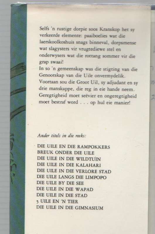DIE UILE VAN KRANSKOP - COR DIRKS (2 DE UITGAWE 1981)