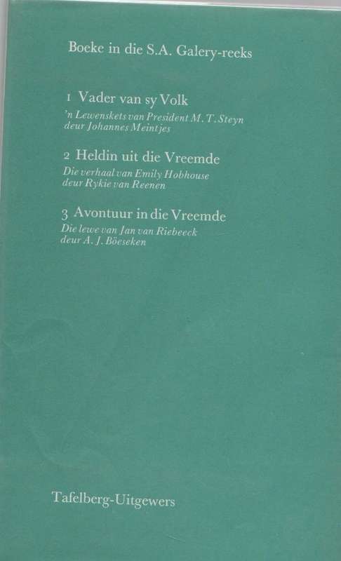 VADER KESTELL - P J NIENABER (1 STE UITGAWE 1971)