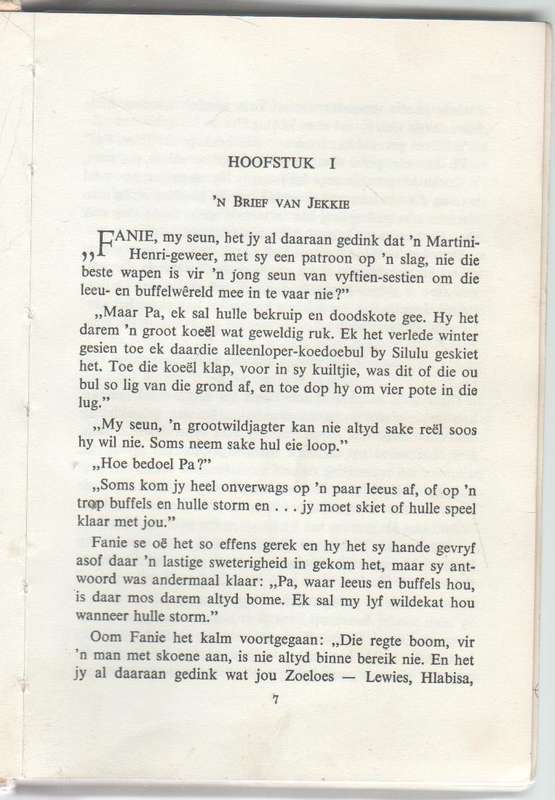 FANIE WORD GROODWILDJAGTER - P J SCHOEMAN (12 DRUK 1971)
