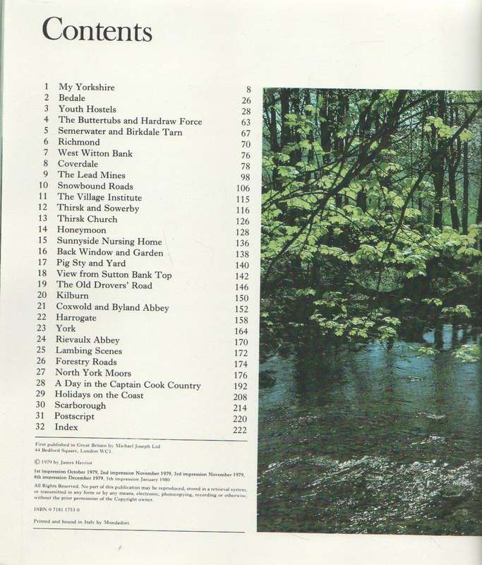 JAMES HERRIOT'S YORKSHIRE WITH PHOTGRAPHS BY DERRY BRABBS (5TH IMPRESSION 1980)