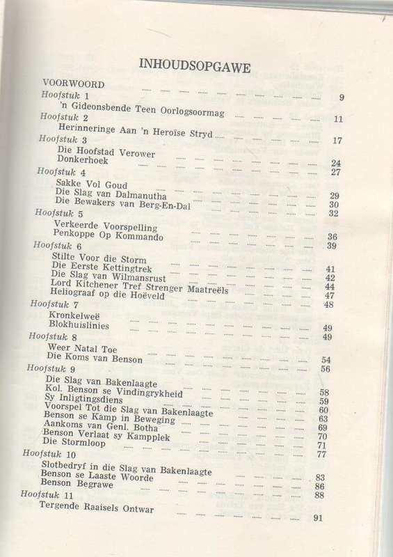 OPSAAL, HERINNERINGE AAN DIE TWEEDE VRYHEIDSOORLOG - W H ACKERMANN (1969)