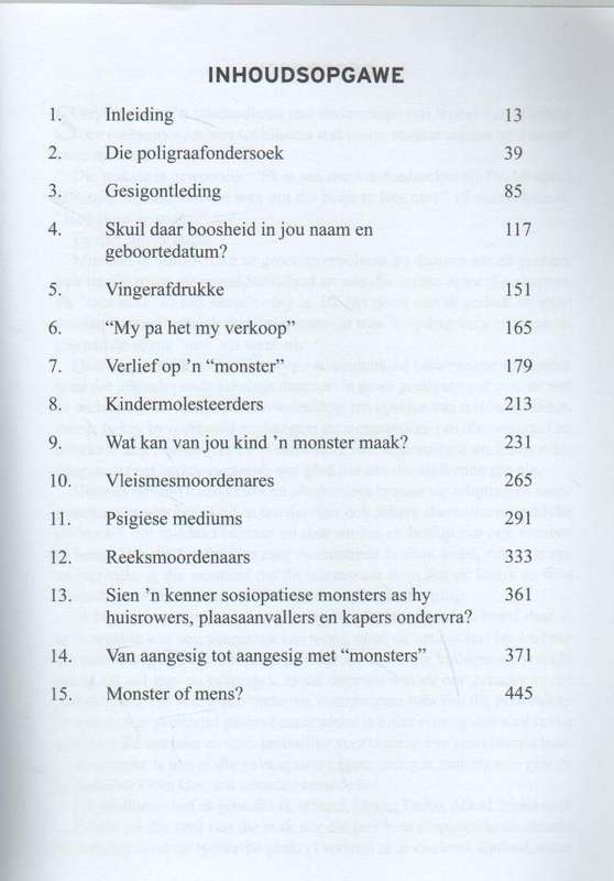 MENS/OF MONSTER, DIE PSIGE VAN 'N MISDADIGER - CARLA VAN DER SPUY (1 STE UITGAWE 2012)