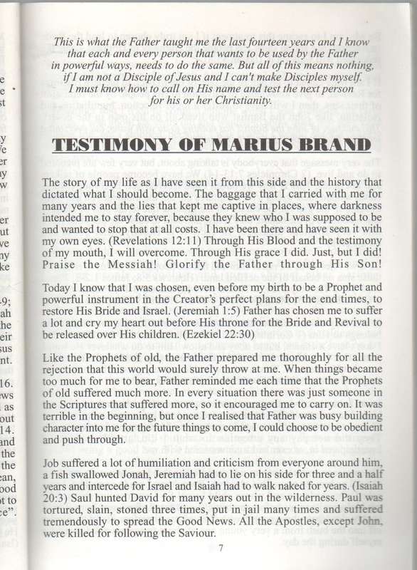 THE 15 OCCULT ROOTS THAT INFLUENCE CHRISTIANITY - MARIUS BRAND (1 ST EDITION 2004)