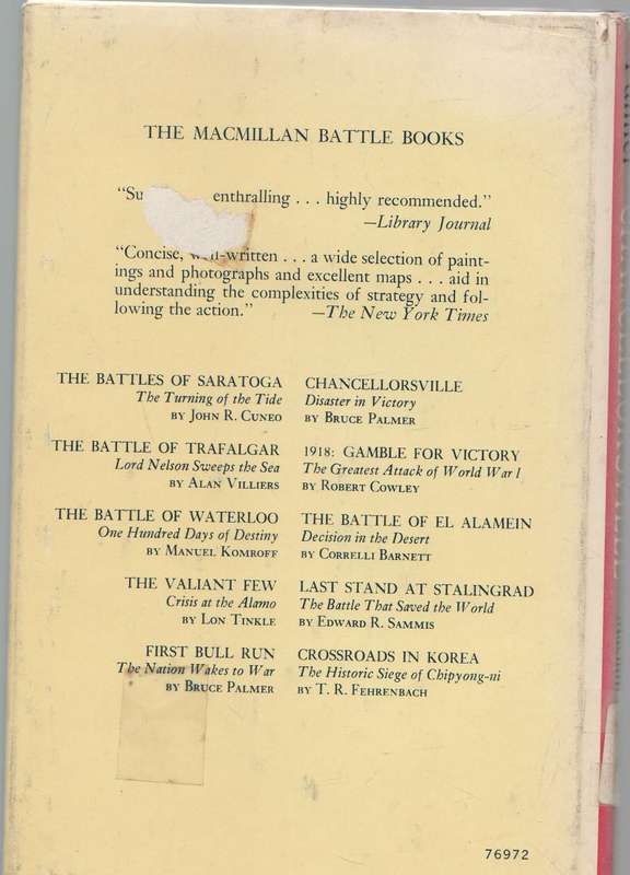 CHANCELLORSVILLE, DISASTER IN VICTORY - BRUCE PALMER (1 ST PRINT 1967)