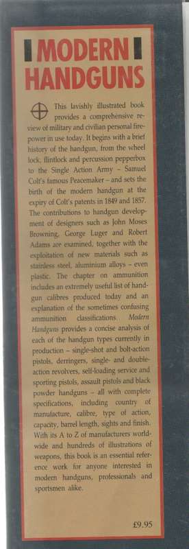 MODERN HANDGUNS, MILITARY AND CIVILIAN HANDGUNS - ROBERT ADAM (REPRINT 1991)